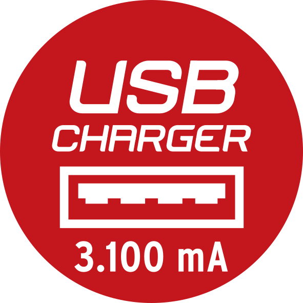 Rallonge multiprise premium parafoudre bloc rotatif 5x2P+T, USB Type-A+  Type-C - noir/gris