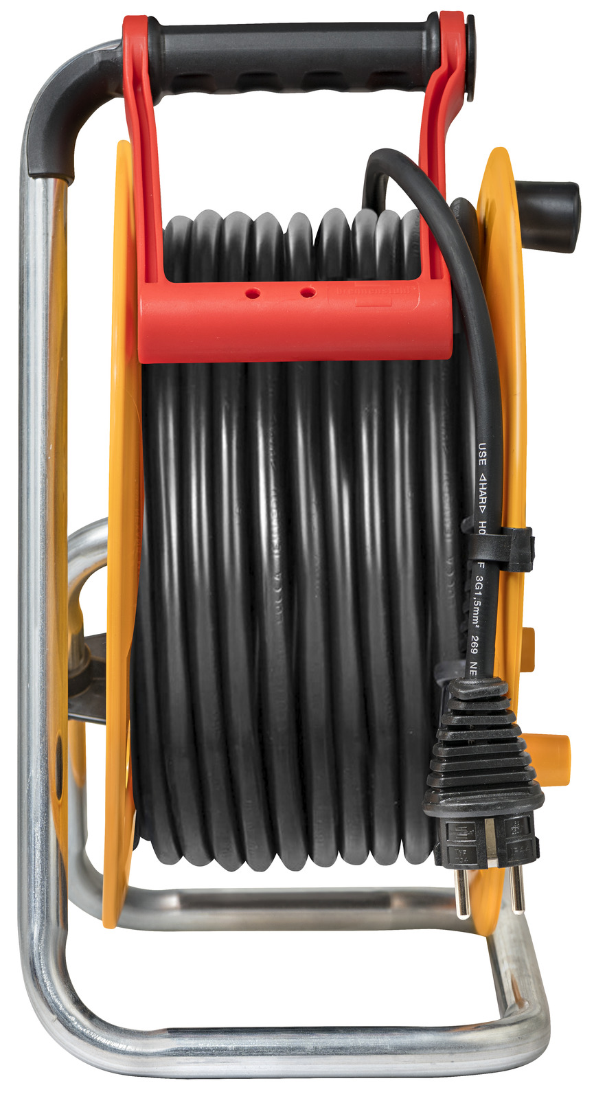 Enrouleur rallonge PRO de chantier IP44 - platine fine (anti twist) - câble  de 35m H07RN-F 3G2.50 mm² - 4 prises 16A IP44