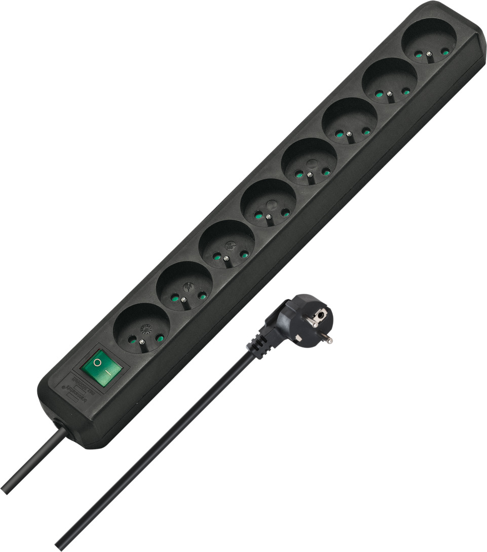 1900682 45193 Multiprise Avec Interrupteur Noir 6 Prises[J5316