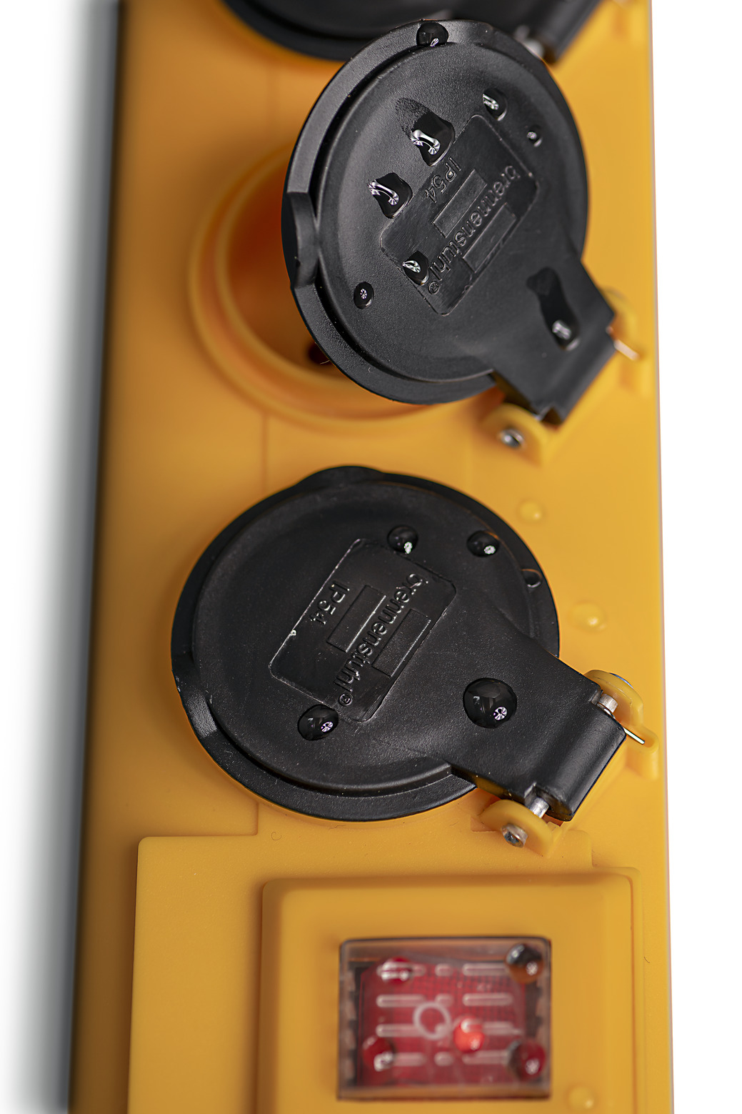 Multiprise Super-Solid SL 554 FR 5 prises avec interrupteur, jaune, 2m  H07RN-F 3G1,5 IP54