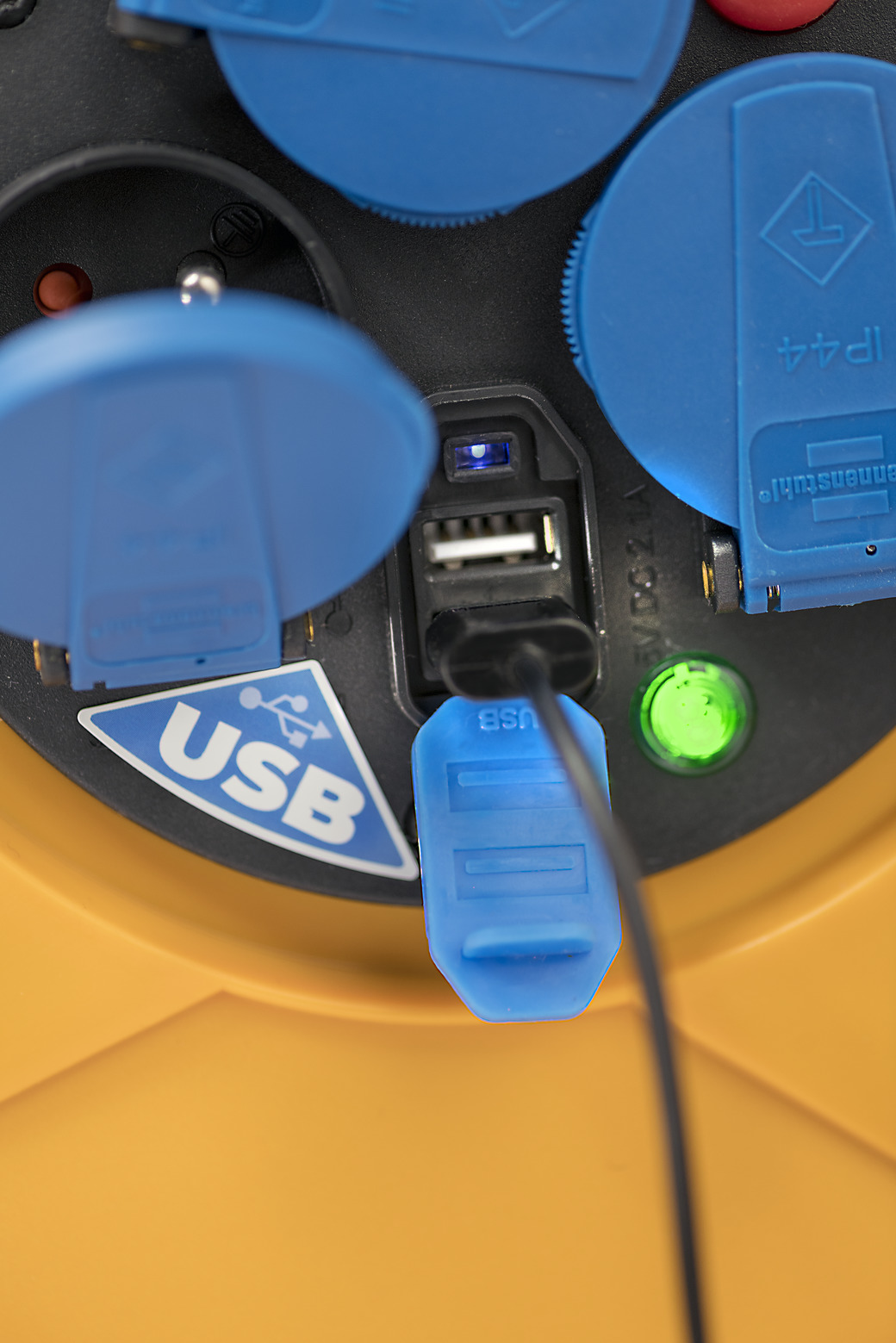 Enrouleur De Câble électrique 40m Brennenstuhl - Protection Différentielle 30mA, 4 Prises, IP44 (fabriqué En France) - 6
