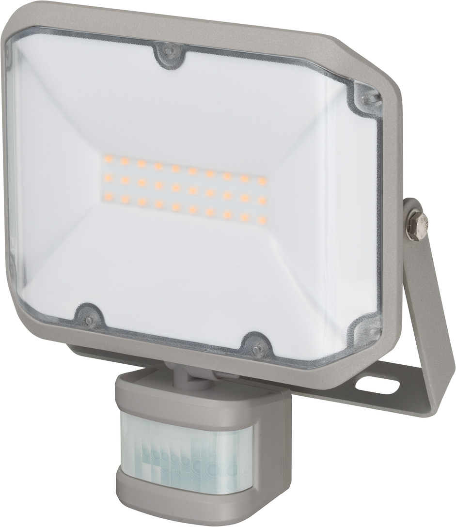 DLLT Projecteur LED 20 W avec détecteur de mouvement réglable, spot extérieur  LED double tête, étanchéité IP65, 1600 lm, 6000 K, lumière du jour blanche,  parc, garage et entrée : : Luminaires et Éclairage