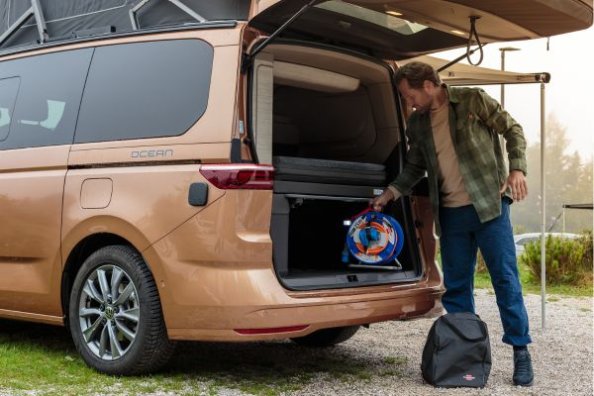 Enrouleur de câble de camping 25m